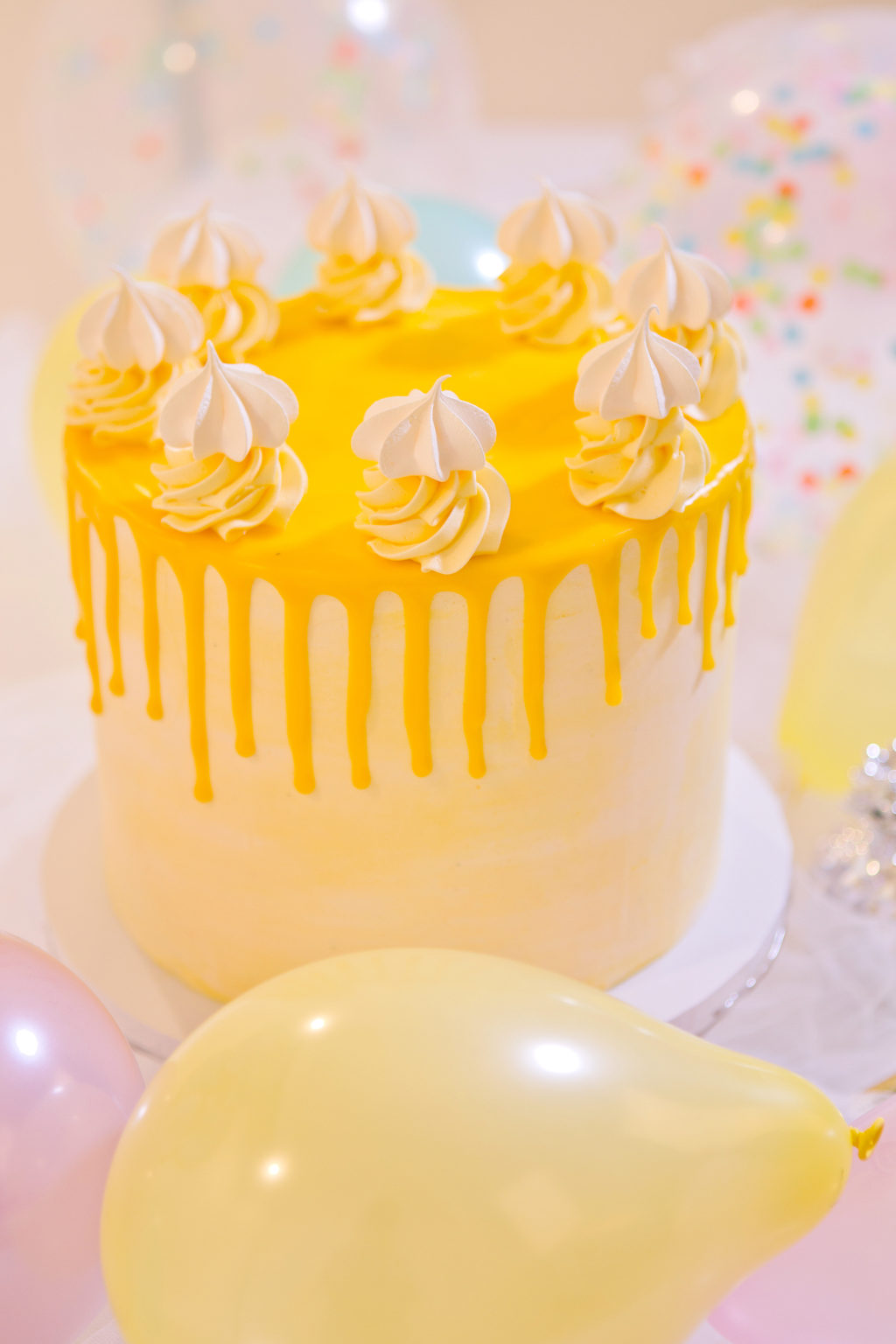 Zesty Lemon Drizzle Drip Cake No D006 Creative Cakes