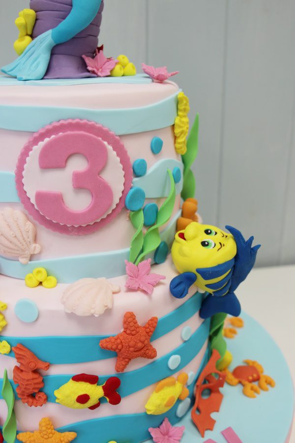 Ariel The Little Mermaid Birthday Cake No.K013 - Creative Cakes