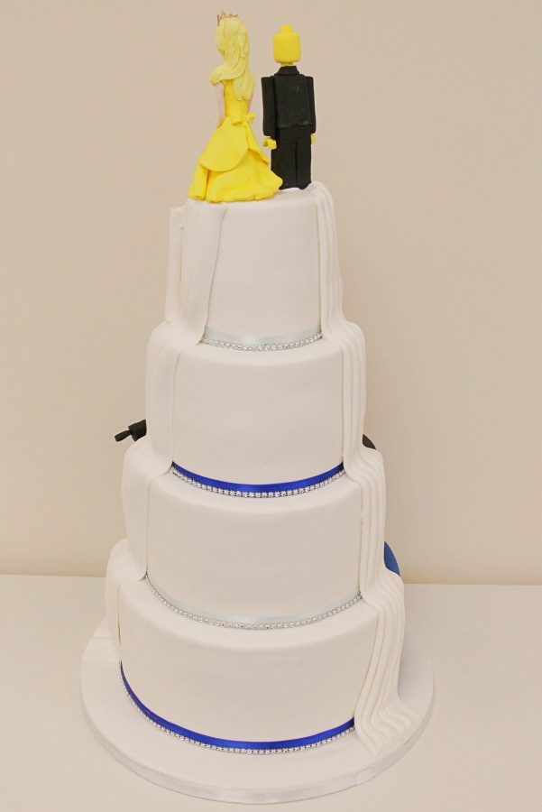 Half And Half Superhero And Disney Wedding Cake No W041 Creative Cakes