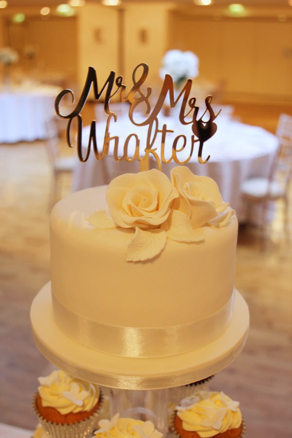 Wedding Cupcake Tower with Ivory Hydrangeas No.W283 - Image 3