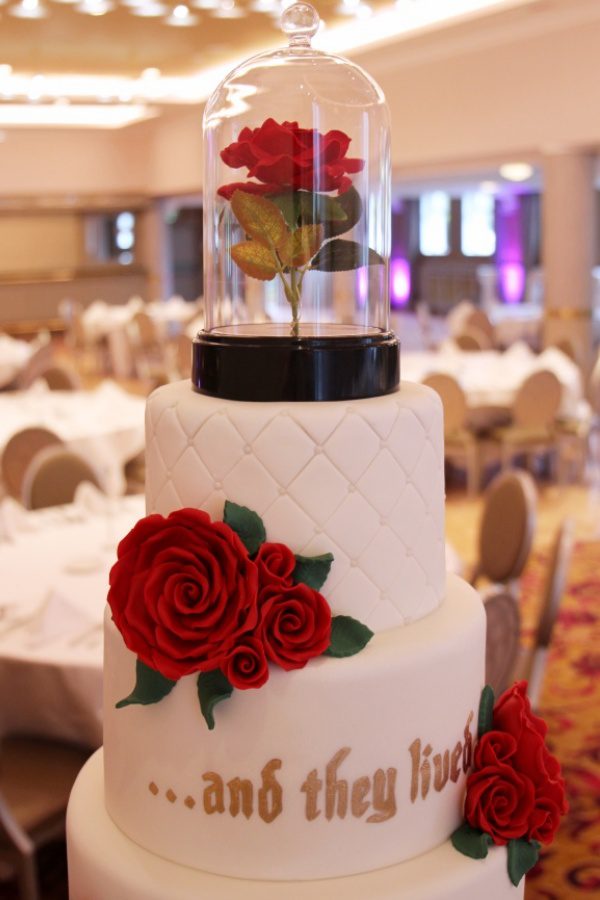 Beauty and the Beast Enchanted Rose Wedding Cake No.W320 - Image 2