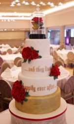 Beauty and the Beast Enchanted Rose Wedding Cake No.W320p
