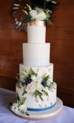 Blue Ombre Buttercream Wedding Cake No.W346