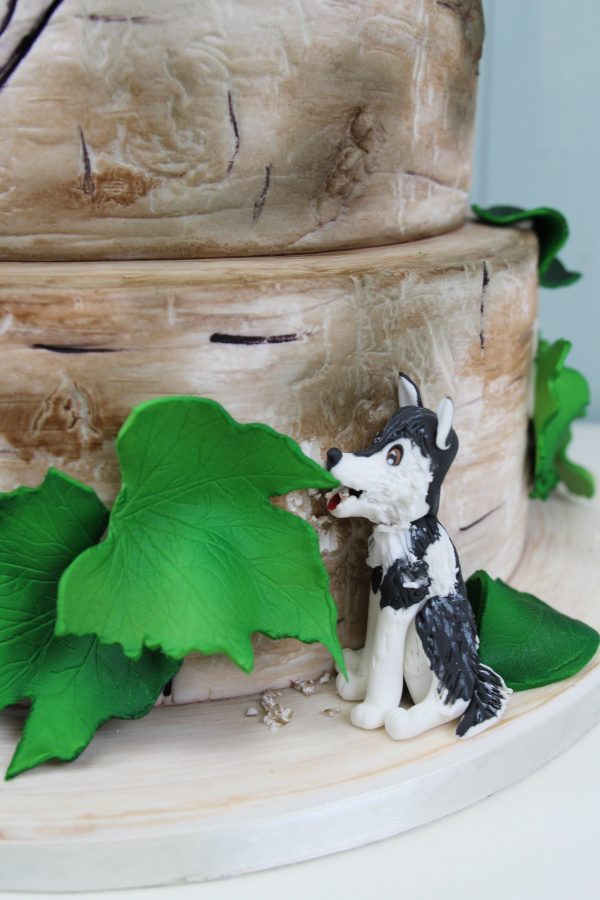 Rustic Birch Tree Wedding Cake No.W230 - Image 4