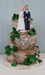 Rustic Birch Tree Wedding Cake No.W230p