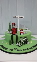 Bicycle Path Birthday Cake No.N093p