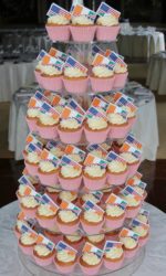 Flag Wedding Cupcake Tower No.W018p