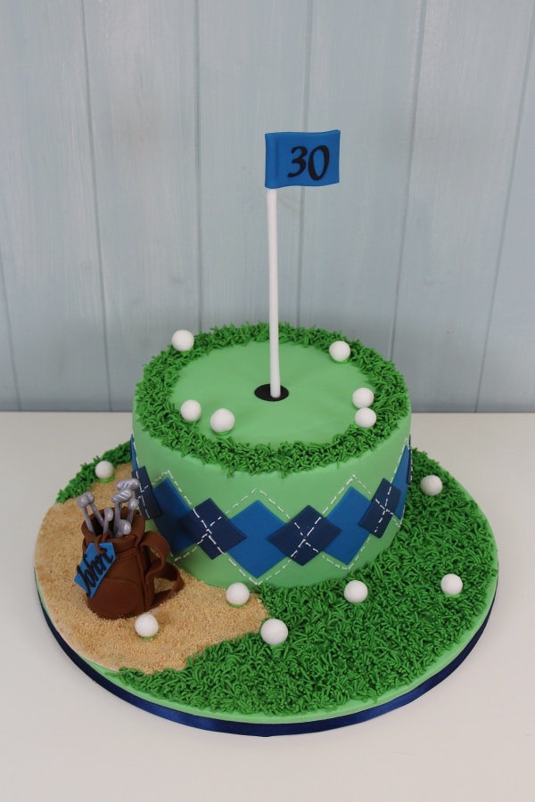 Golf Birthday Cake No.N091 - Image 2