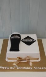 Guinness Pint Square Birthday Cake No.N037ap