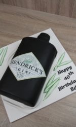 Hendricks Gin Bottle Birthday Cake No.N055(B)p