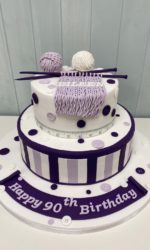 Knitting Birthday Cake No.N086p