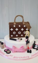 LV Handbag and Lady Birthday Cake No.N027p