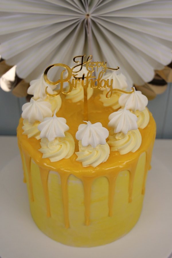 Lemon Drizzle Buttercream Drip Cake No.D029 - Image 3