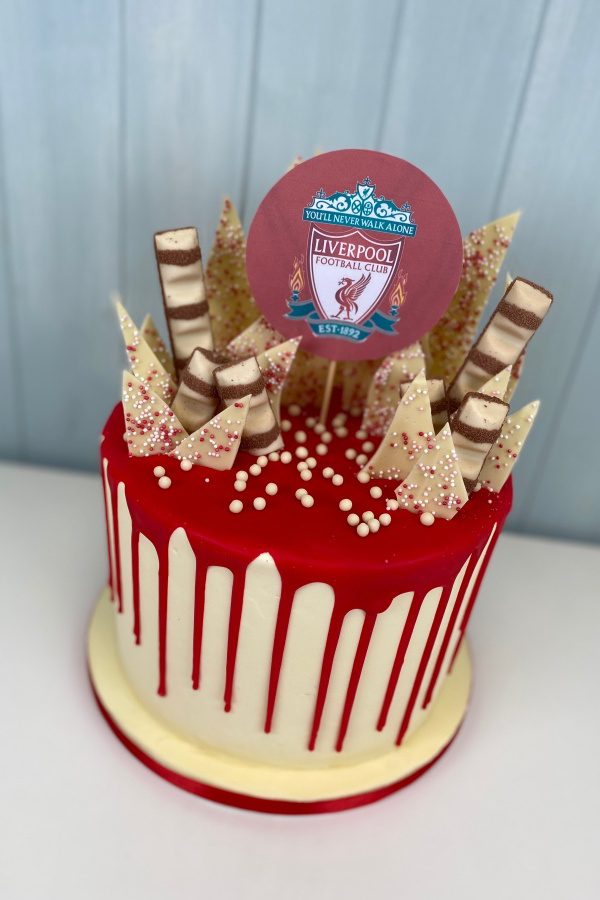 Liverpool Buttercream Drip Cake No.D019 - Image 4