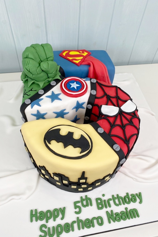 Marvel Superheroes Number Cake No.K066 - Image 2