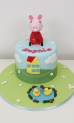 Peppa Pig with Ducks Birthday Cake No.K072pp