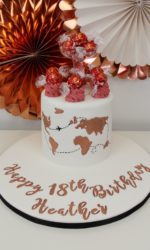World Map Birthday Cake No.N109p