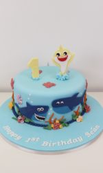 Baby Shark Birthday Cake No.K004a