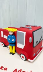 Fireman Sam and Fire Truck Birthday Cake No.K015