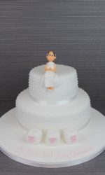 First Communion Cake with White Dots No.OCC042(B)p