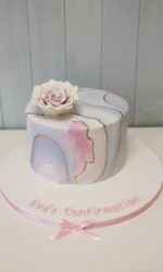 Marble and Gold Confirmation Cake No.OCC045(A)p