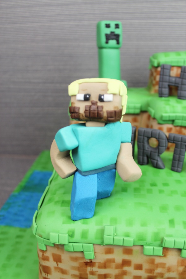 Minecraft Birthday Cake No.K057 - Image 2