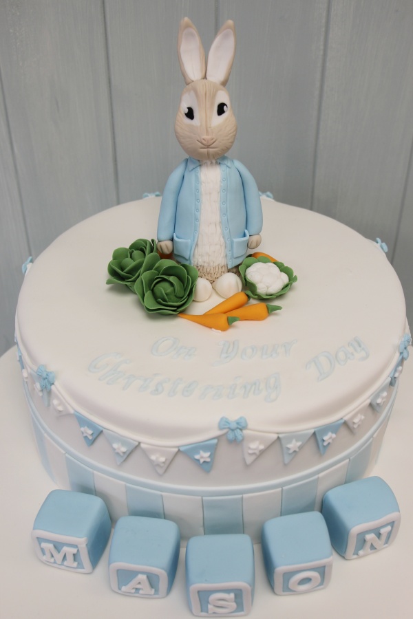 Peter Rabbit Christening Cake No.CH013 - Image 2