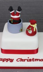 Santa in The Chimney Christmas Cake No.OCC034p