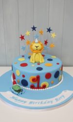 Zoo Animals Birthday Cake No.K020mp