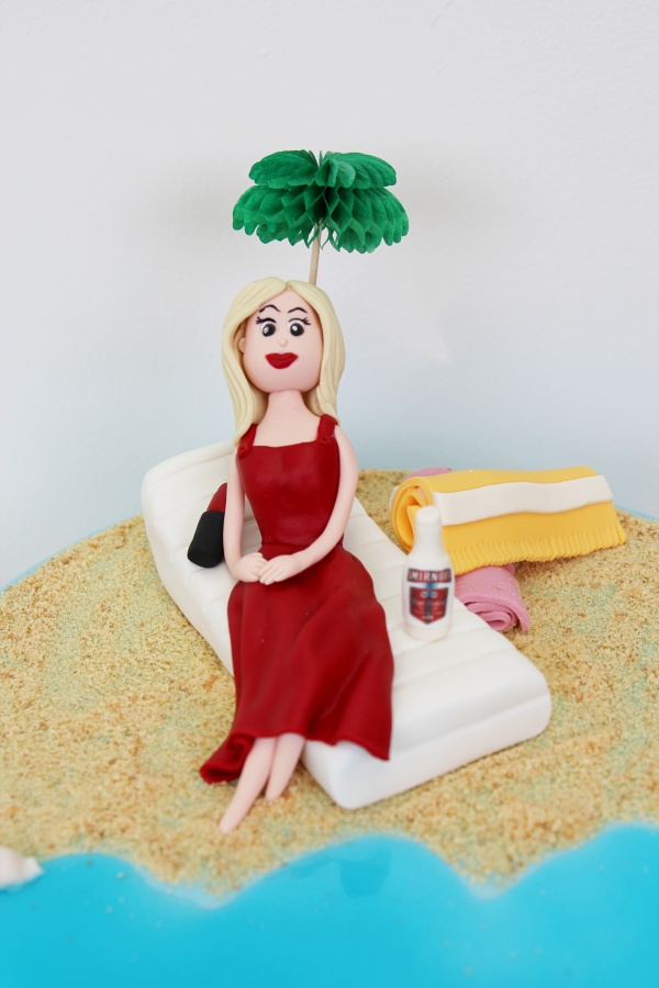 Beach Holiday Retirement Cake No.OCC057 - Image 2