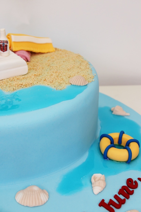 Beach Holiday Retirement Cake No.OCC057 - Image 3