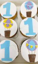 Hot Air Balloon First Birthday Cupcakes No.CU025p