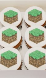 Minecraft Logo Cupcakes No.CU008p