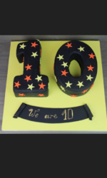 Number 10 Anniversary Corporate Cake No.COR029p