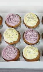 Vanilla and Lilac Cupcakes with Silver Balls No.CU006p