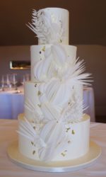 Buttercream Cake with Rice Paper and Gold Leaf No.W399