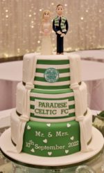 Half and Half Celtic FC Wedding Cake No.W420