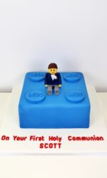 Lego Brick with Lego Man Communion Cake No.OCC032