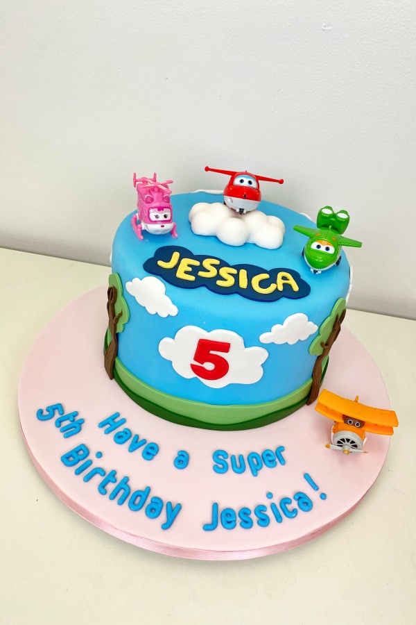 Super Wings Birthday Cake No.K082 - Image 2