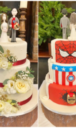 Superheroes Reveal Wedding Cake No.W444