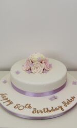 Novelty Cake with Pastel Roses No.N123
