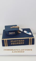 Graduation Navy Book Cake No.OCC063